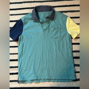 Boys Colorblock Polo Shirt Gap Size M